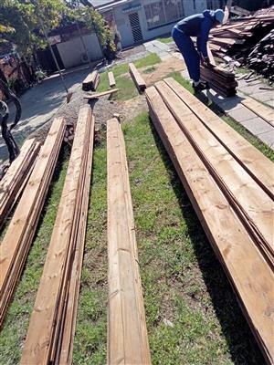 150mm wide reclaimed Oregon pine flooring planks for sale