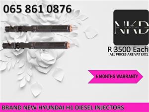 BRAND NEW HYUNDAI H1 DIESEL INJECTORS FOR SALE OR RECON WITH WARRANTY