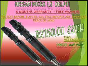 Nissan Micra 1.5 Diesel Injectors