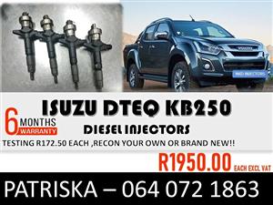INJECTORS FOR ISUZU DTEQ KB250 FOR SALE