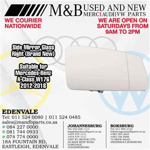 Side Mirror Glass Right Side (Brand New) Suitable for Mercedes-Benz A-Class W