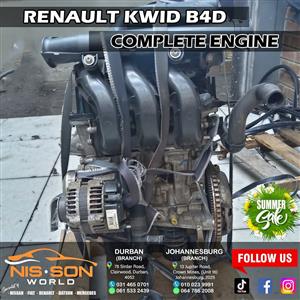 RENAULT KWID B4D COMPLETE ENGINE