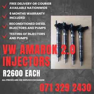 VW AMAROK 2.0 INJECTORS FOR SALE WITH WARRANTY 