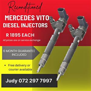 Mercedes Vito Diesel Injectors for sale on service exchange or to recon
