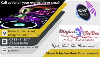 Majozi and teecee entertainment Sound for hire