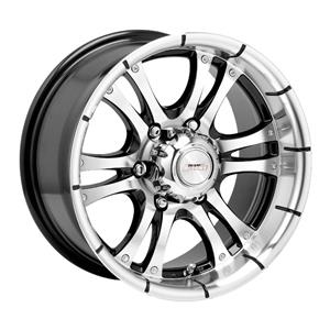 15″ A-Line Fear 6/139 Black Machine Face Alloy Wheels