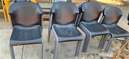 Chairs with steel legs