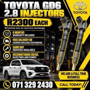 TOYOTA GD6 2.8 INJECTORS FOR SALE WITH WARRANTY 