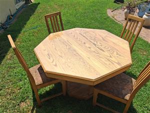 Octagonal dining table