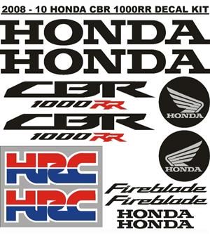 2008 + Honda CBR 1000 RR stickers decals vinyl graphics..