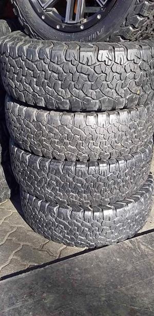 4 X 265/70/17 BF GOODRICH A/T KO2 tyres for sell