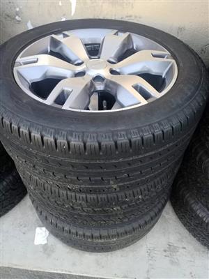 20" Ford Everest original mags with used 265/50/20 Goodyear tyres good condition 