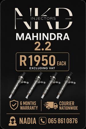 DIESEL INJECTORS FOR SALE OR TO RECON FOR MAHINDRA MHAWK 2.2 WITH TEST REPORT