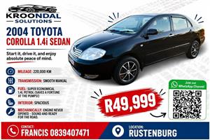 2004 Toyota Corolla 1.4i Petrol