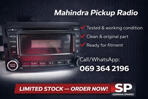 MAHINDRA PICK UP  RADIO AVAILABLE FOR SALE CALL OR WHATSAPP