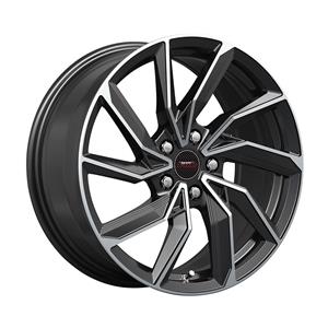 17″ A-Line Recoil 4/100 Black Machine Face Alloy Wheels