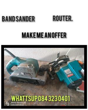 Electrical prelove band Sander and Router