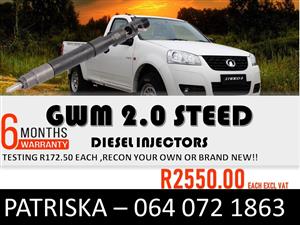 INJECTORS FOR GWM 2.0 STEED FOR SALE