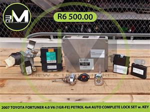 2007 TOYOTA FORTUNER 4.0 V6 (1GR-FE) PETROL 4x4 AUTO COMPLETE LOCK SET w. KEY