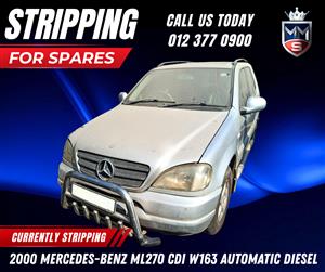  2000 Mercedes-Benz ML270 CDI W163 Stripping for Spares