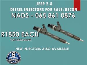 NEW AND RECONDITIONED DIESEL INJECTORS FOR SALE FOR JEEP 2.8