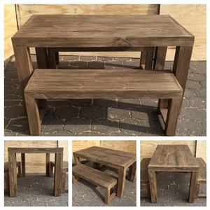 Patio table Chunky Farmhouse series 1500 Combo 2 - Stained