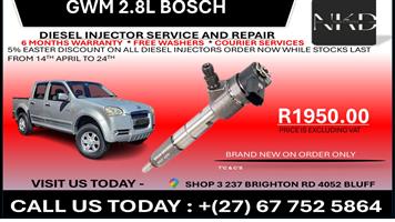 Gwm 2.8L Bosch Diesel Injectors on recondition