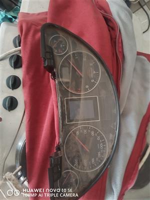  a set of clocks, computer box with harness and gateway box for an audi A4 1.8T 