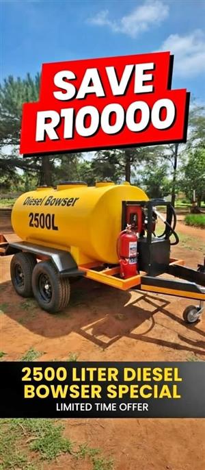 2026 Apex Ultimate Trailers 2500liter horizontal diesel bowser trailer