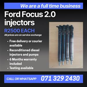 FORD FOCUS 2.0 INJECTORS FOR SALE WITH WARRANTY INCLUDED 