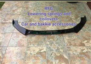 Ford Focus st gloss black plastic  front spoiler