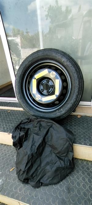 Unused Audi Q7 2016 model up 18 inch Space Saver Spare Wheel with Cover