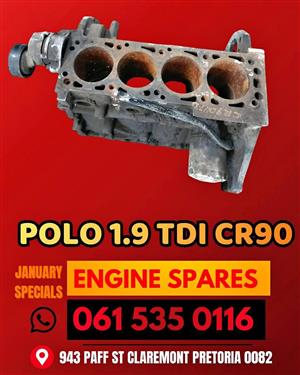 Polo 1.9 TDI CR90 engine spares