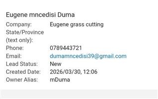 We do grass cutting and home maintenance