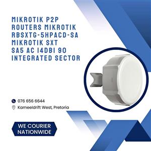 MIKROTIK P2P ROUTERS MIKROTIK RBSXTG-5HPACD- SA MIKROTIK SXT SA5 AC 14DBI 90 INTEGRATED SECTOR