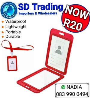 Badge Pass and Card Holder with Neck Lanyard