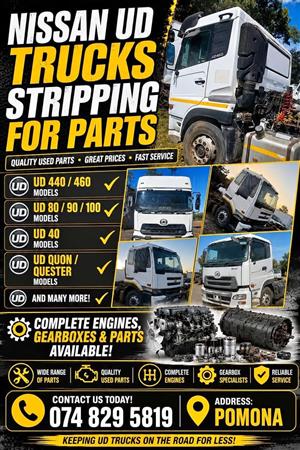 Nissan UD trucks stripping for parts