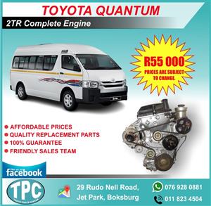 We Stock All Parts and Spares For Toyota Quantum !! 2TR, Ses'fikile Petrol Compl