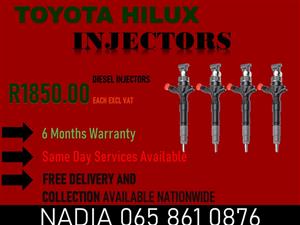 TOYOTA HILUX DIESEL INJECTORS FOR SALE OR TO RECON 
