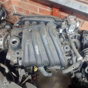 Complete imported Nissan tida 1.6L HR16 engine for sale