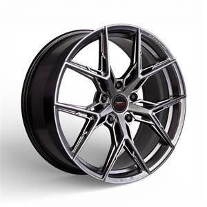 18″ A-Line Hydro 5/112 Hyper Black Flow Form Alloy Wheels