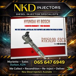 Bosch H1 Hyundai Diesel Injectors