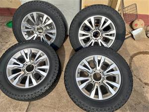 Isuzu Xrider 18” Mag Rims (With Used Tyres)