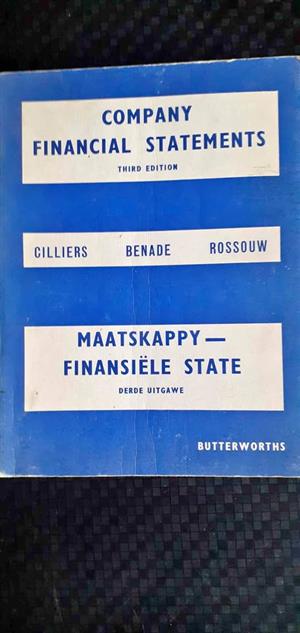 Company financial statements - Cilliers, Benade, Rossouw