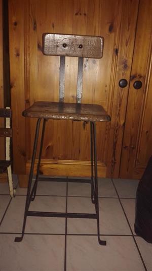 Antique high bar chair