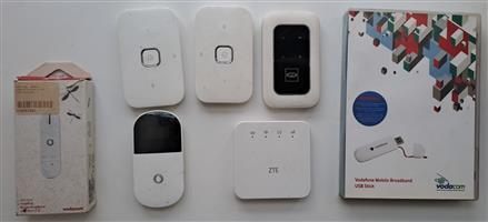 Pocket Modem Routers, USB Sticks for mobile Internet. Assorted