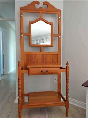 Solid Oak entrance hall hat Stand