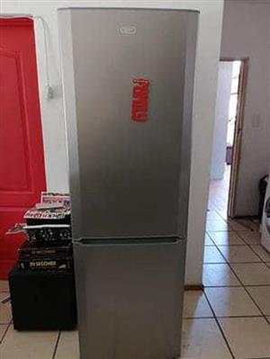 Silver fridge with freezer