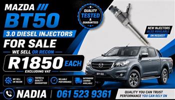 MAZDA BT50 3,0 DIESEL INJECTORS FOR SALE