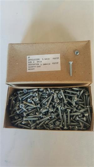 Small Screws Packed 500 per packet